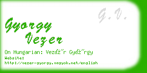 gyorgy vezer business card